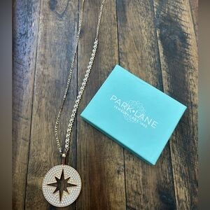 Park Lane Gold Starburst Pendant Necklace with Pearls - Polaris